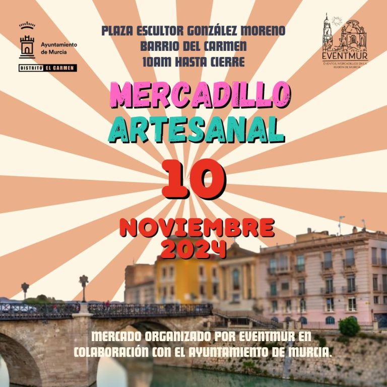 Cartel del mercadillo del puente de los peligros
