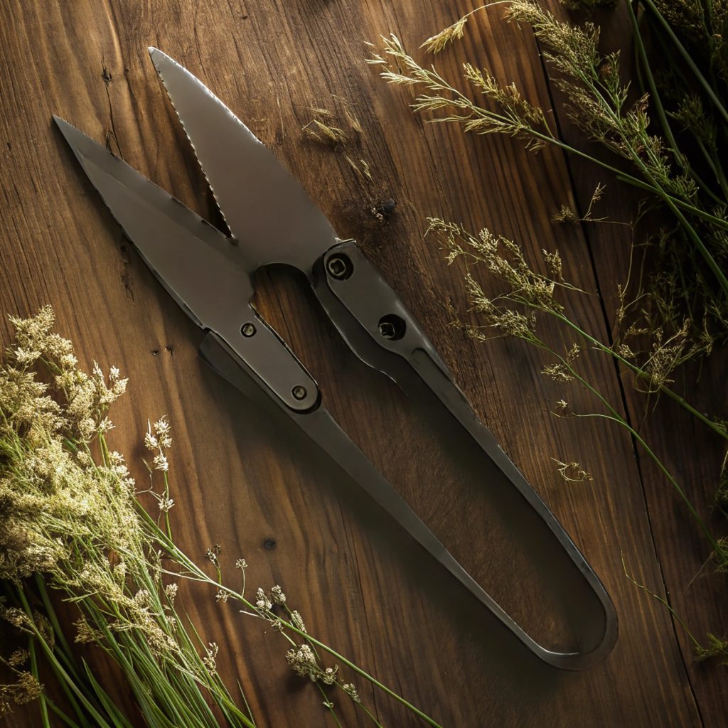 imagen de una tijera podadora hecha con IA