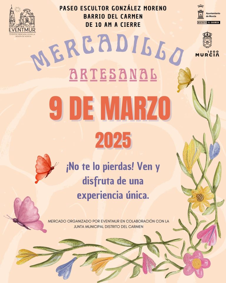 cartel del mercadillo del Barrio del Carmen